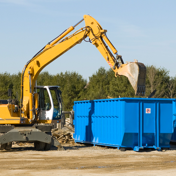 can i choose the location where the residential dumpster will be placed in Oakley